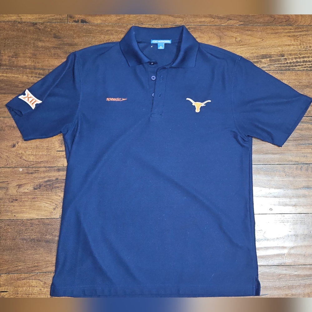Port Authority University Of Texas Polo Big 12 and Speedo Branding.